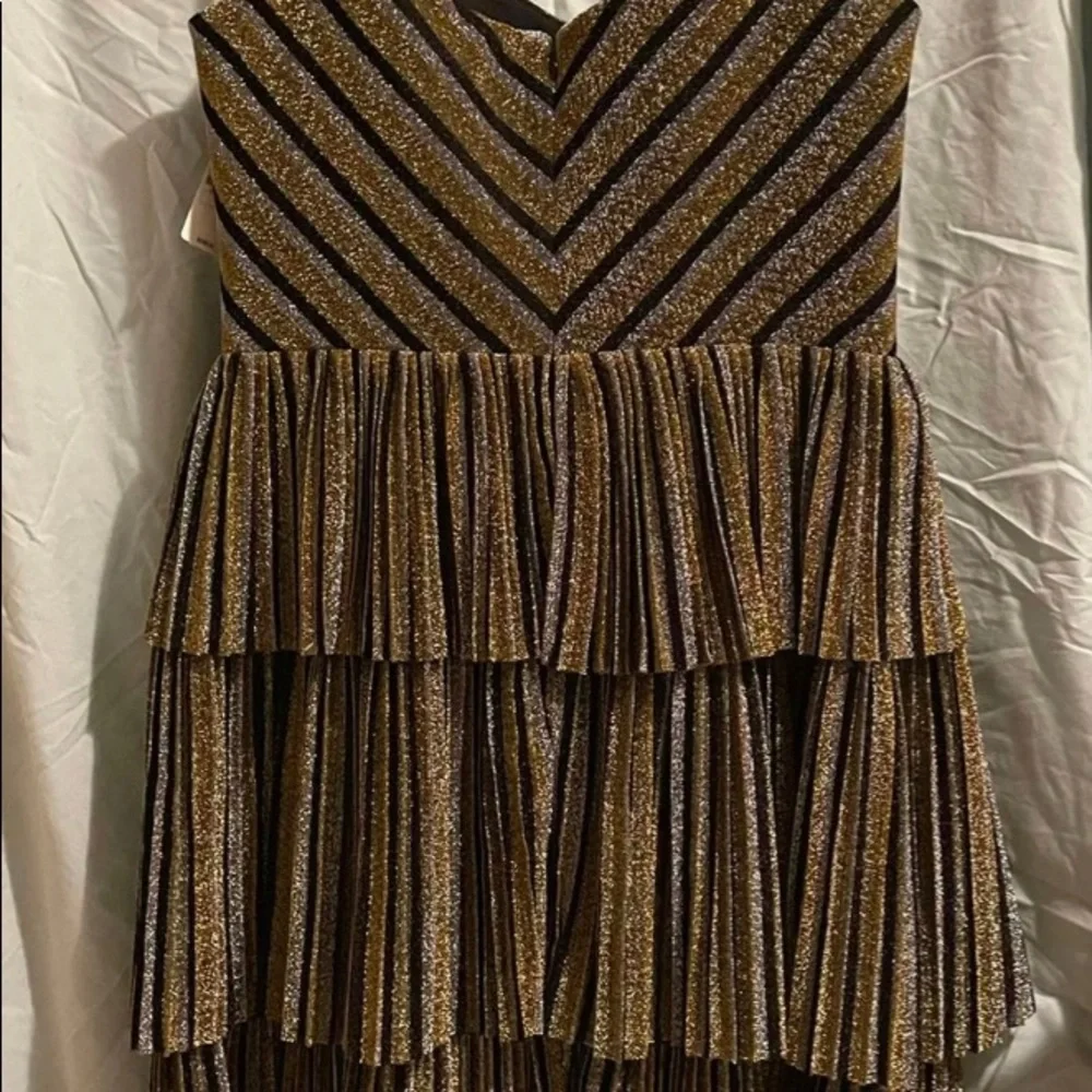 XL Dress the Population - gold and black dress NWT - Picture 7 of 11